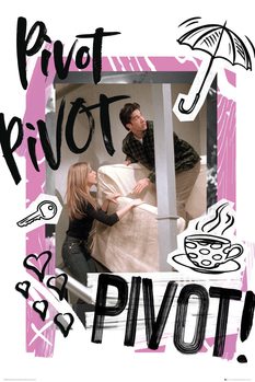 Plagát Priatelia - Pivot