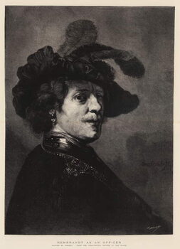 Plagát Rembrandt as an Officer