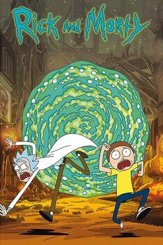 Plagát Rick and Morty - Portal