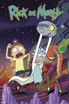 Plagát Rick & Morty - Planet