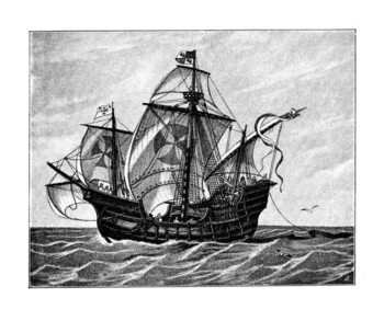 Plagát Sea Ship Santa María of Christopher