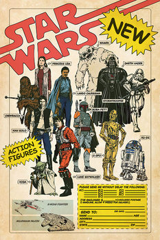 Plagát Star Wars - Action Figures