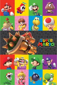 Plagát Super Mario - Characters