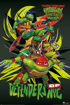 Plagát Teenage Mutant Ninja Turtles: Mutant Mayhem - Deefenders Of NYC