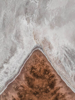Plagát Triangular shaped land mass at the