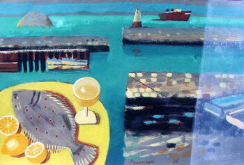 Schilderij op canvas Plaice