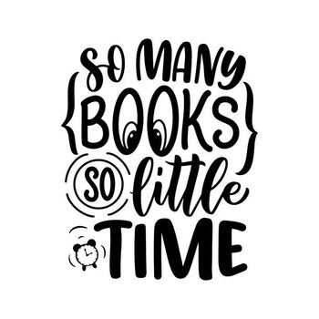 Plakat Abstract lettering about books and reading