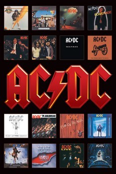 AC/DC - album covers Plakat