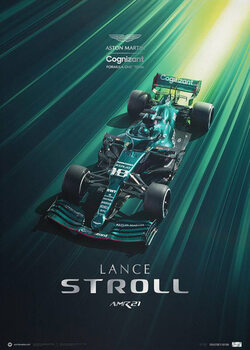 Kunsttryk Aston Martin Cognizant Formula One™ Team - Lance Stroll - 2021 - Collector’S Edition