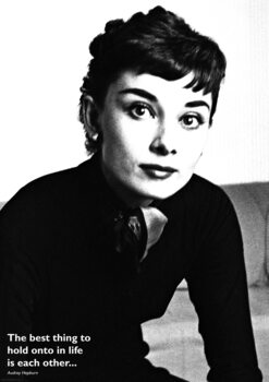 Plakat Audrey Hepburn - Quote