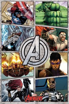 Plakat Avengers - Comic Panels