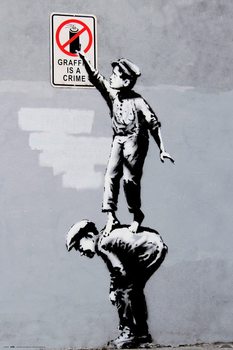 Plakat Banksy - Grafitti Is A Crime
