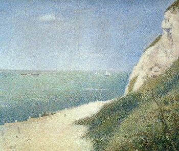 Plakat Beach at Bas Butin, Honfleur, 1886