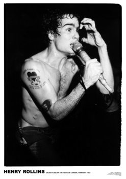 Plakat Black Flag - Henry Rollins ’81
