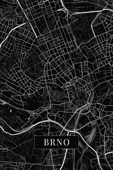 Plakat Brno black