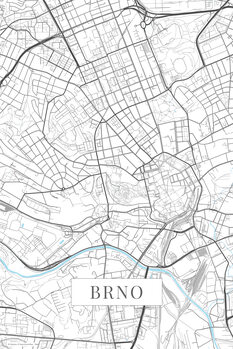 Plakat Brno white