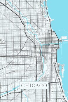 Plakat Chicago white