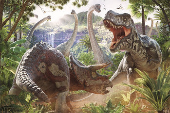 Plakat David Penfound - Dinosaur Battle