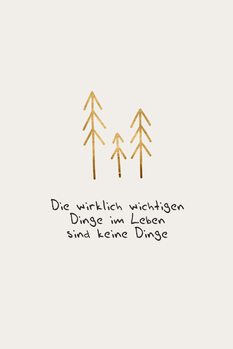 Plakat Die wichtigen Dinge im Leben