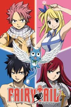 Fairy Tail - Quad Plakat
