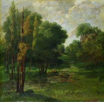 Billede på lærred Forest Landscape, 1864