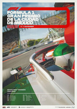 Kunsttryk Formula 1 - Gran Premio De La Ciudad De México - 2021 - Limited Edition