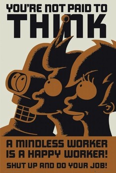 Plakat FUTURAMA - dont think