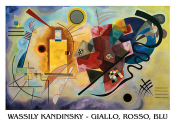 Giallo, Rosso, Blue Kunsttryk