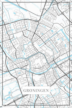 Plakat Groningen white