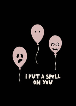 Plakat Halloween card with festive elements