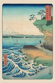 Plakat Hiroshige - Seashore at Hoda