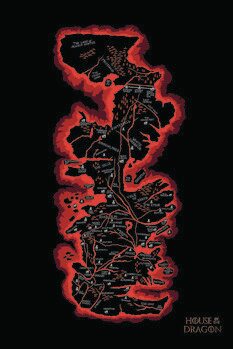 Plakat House of the Dragon - Map