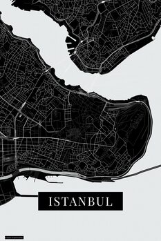 Plakat Instanbul black