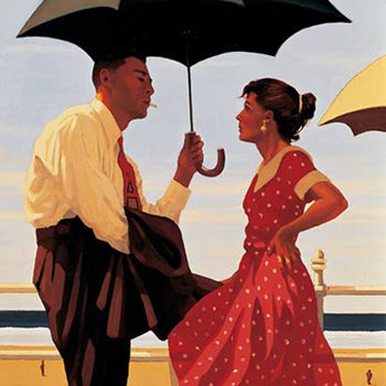 Kunsttryk Jack Vettriano - Bad Boy, Good Girl