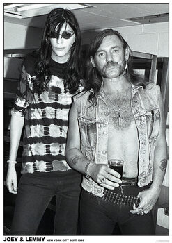 Plakat Joey Ramone & Lemmy Btheone - Back of a pub