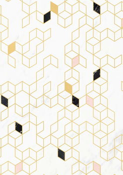 Plakat Keziah Gold and Marble