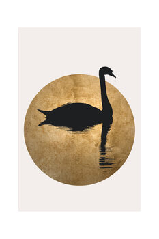 Kunsttryk Kubistika - The swan
