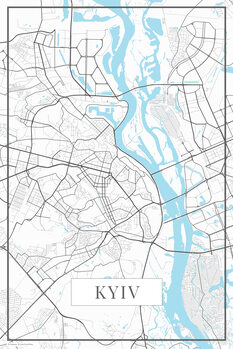 Plakat Kyiv white