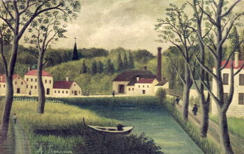 Plakat Landscape with a Fisherman, after 1886