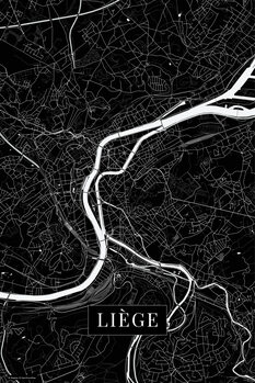 Plakat Liege black