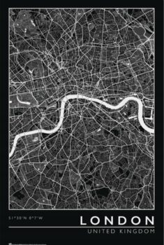 Plakat London - City Map