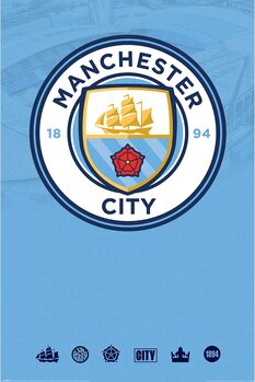 Plakat Manchester City - Club Crest