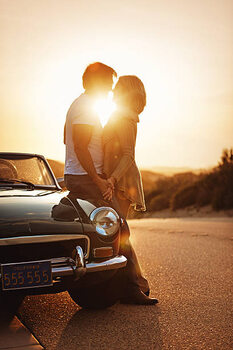 Plakat Mature Couple on Roadtrip