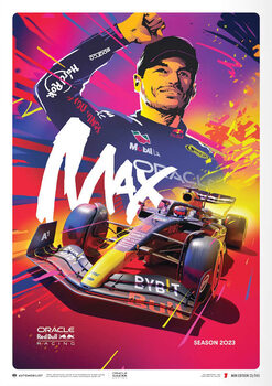 Kunsttryk Oracle Red Bull Racing - Max Verstappen - 2023