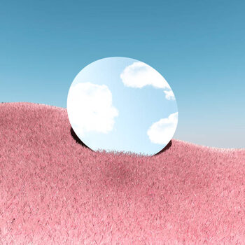 Plakat Poetic picture of mirror reflecting blue