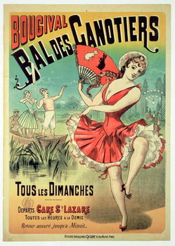 Plakat Poster for the 'Bal des Canotiers, Bougival'