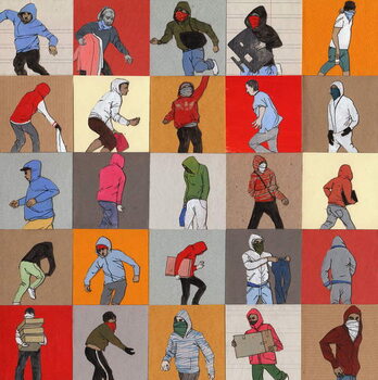 Billede på lærred Rioters, 2014