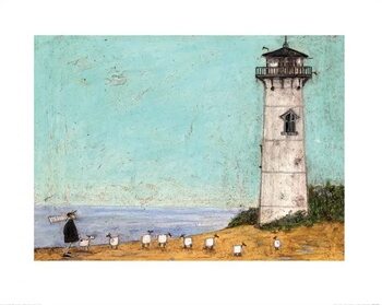 Kunsttryk Sam Toft - Seven Sisters And A Lighthouse