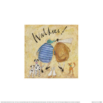 Kunsttryk Sam Toft - Walkies
