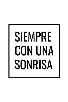 Plakat Siempre con una sonrisa